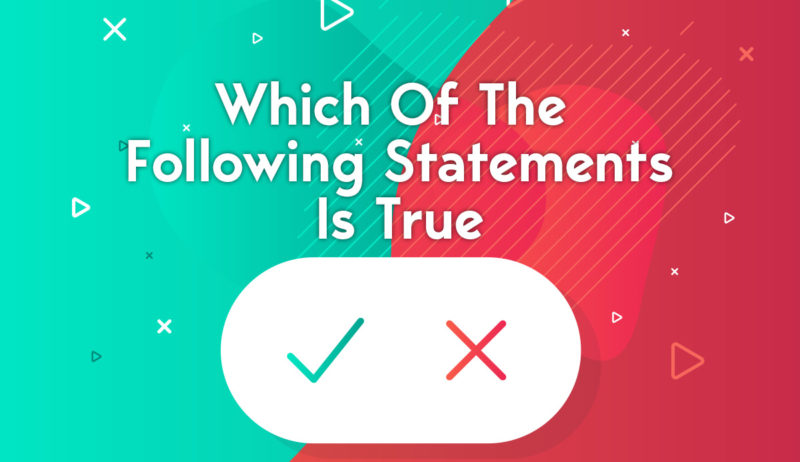 Which of the following statements is true?